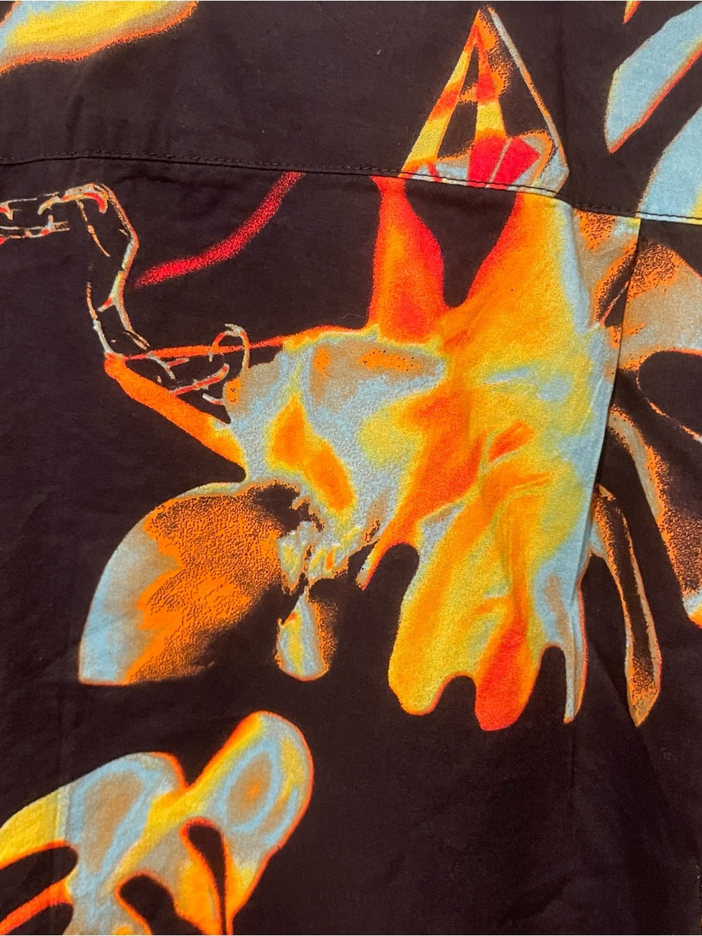 Volcom - VHTF Paradise Bound print - Short Sleeve Button Down Shirt - Size Large - Picture 7 of 9